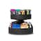 Mind Reader Black 2-Tier Lazy Susan Granola Bar and Snack Organizer